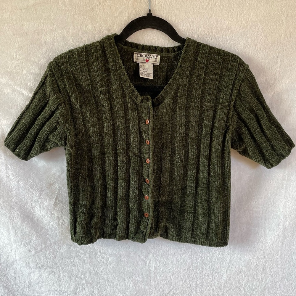 Short sleeve cardigan